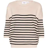 Saint tropez Pullover 'MilaSZ' bege mosqueado / preto