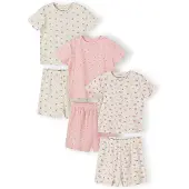 MINOTI Pijama creme / rosa claro