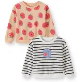 MINOTI Sweatshirt coral / vermelho vivo / preto / branco