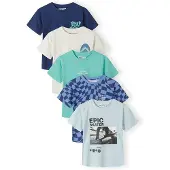 MINOTI Camisola navy / azul claro / jade / branco
