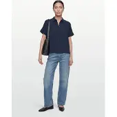 Soft Rebels Blusa 'Freedom' azul noturno