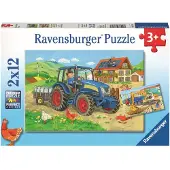 Ravensburger Quebra-cabeça ´trabalhando Duro´ 2 X 12 Peças