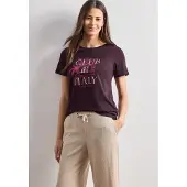 Street One Camisa bege / berinjela / rosa