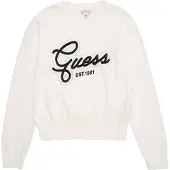 GUESS Sweatshirt preto / branco natural
