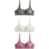 Next Soutien verde escuro / rosa / branco