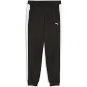 Puma Calças de desporto 'ESS T7' preto / branco