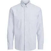 JJ REBEL Camisa 'JREBOSCAR' azul claro / branco
