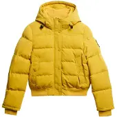 Superdry para mulher. W5011993A Casaco Bomber Everest amarelo (L), Casual, Poliéster