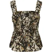 Kaffe Top 'KAAmber' conhaque / umbra / cappuccino / preto