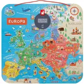 Janod Mapa Da Europa Versão Magnética Alemão