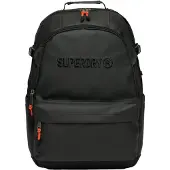 Superdry unisex. W9110428A Mochila utilitária preta (OSFA), Preto, Casual, Poliéster