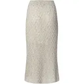 Pepe Jeans para mulher. PL901229 Saia bege Claire (M), Casual, Poliéster