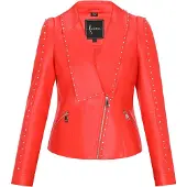 Faina Casaco meia-estação 'Fashion Look' vermelho-alaranjado