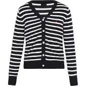 Dreimaster Casaco de malha 'Classic Look' navy / arando / offwhite