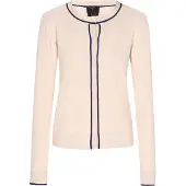 Dreimaster Klassik Casaco de malha creme / preto