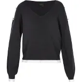 Dreimaster Klassik Pullover navy / branco