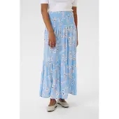 Kaffe Saia 'Maxi ' azul claro / branco