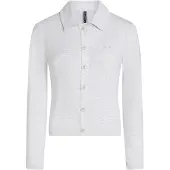 Karl Lagerfeld Casaco de malha cinzento claro