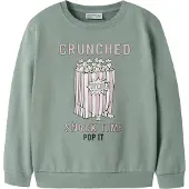 Name it Sweatshirt 'NKFKonna' jade / cor-de-rosa / preto / branco