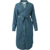 Pepe Jeans Vestidos camiseiros 'Angie Classic' azul ganga