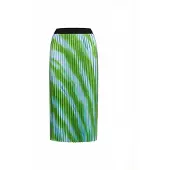 Coster Copenhagen Saia ' Pleated ' azul / verde / preto