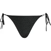 Karl Lagerfeld Cueca biquíni ' Strassbesetzte, freche Bikinihosen ' preto