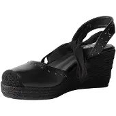 KOROSHI Sapatos abertos atrás preto