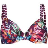 Venice beach Top de biquíni aqua / laranja / bordeaux / branco