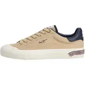 Pepe Jeans para homem. PMS300030 Tênis Taylor Break bege (42), Tecido, Plano, Cordão, Casual