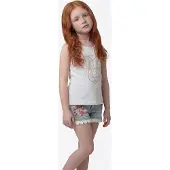 KOROSHI Top ouro / branco