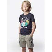 KOROSHI Camisola navy / turquesa / rosa / branco
