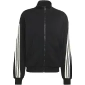 Adidas Casaco de treino em moletão 'KIT 3-Stripes Track' preto / branco