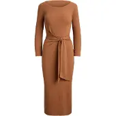 Ralph Lauren Vestido vermelho ferrugem