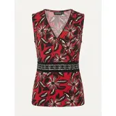 KOROSHI Camisa vermelho / preto / branco