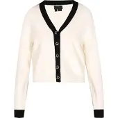 Dreimaster Klassik Casaco de malha 'Classic Look' preto / offwhite