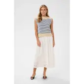 Saint tropez Pullover 'SZRiley' azul claro / branco lã