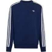 Adidas Sweatshirt '3-Stripes Loose Crew' navy / branco