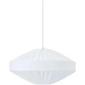 PR Home Luminária suspensa Edith, Ø 50 cm, algodão, branco