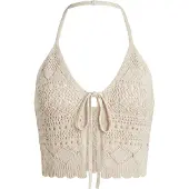 STUDIO SELECT Top de malha 'Lene' bege