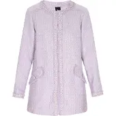 Dreimaster Klassik Casaco meia-estação 'Classic Look' roxo