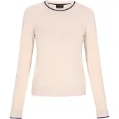 Dreimaster Klassik Pullover 'Classic Look' creme / marinho