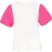 Usha Blusa rosa / branco