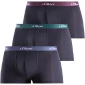 s.Oliver Boxers azul escuro / petróleo / vermelho vinho / branco