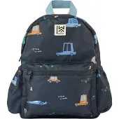 Liewood Mochila 'Andreas' navy / azul claro / verde / branco