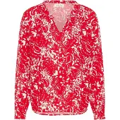 Cream Blusa 'CRTiah' vermelho sangue / branco
