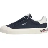 Pepe Jeans para homem. PMS300030 Tênis Taylor Break marinho (41), Tecido, Plano, Cordão, Casual