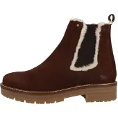 Mustang Botas chelsea 'Verona' castanho / preto / branco