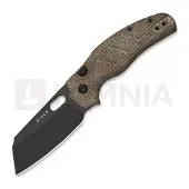 Kizer Cutlery Navalha Sheepdog C01C Elmax, Brown Micarta, DLC