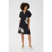 Culture Vestido bege / preto / branco