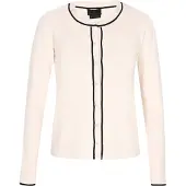 Dreimaster Klassik Casaco de malha creme / preto